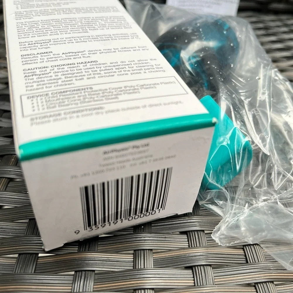 New sealed AirPhysio Health and Wellness Breathing device no box